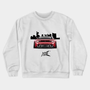 nissan 400z widebody supercharged stanced black red Crewneck Sweatshirt